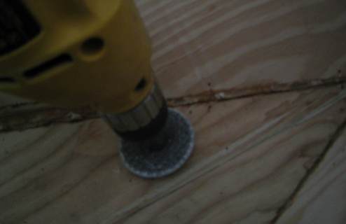 Grinding epoxy putty 