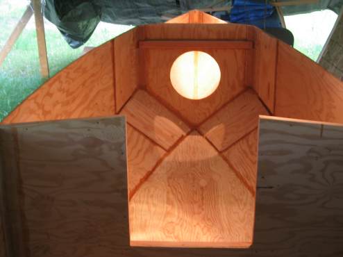 Inside seams are puttied