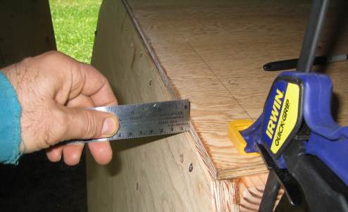 Bottom set back 5 mm for epoxy fillet