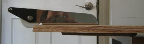 My new bow roller in position on the bow plate