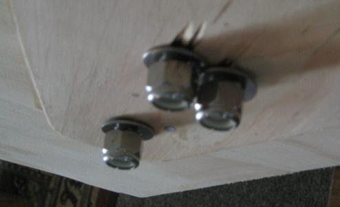 A second backing plate is used behind the bow roller