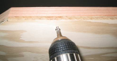 Attaching the edge cleats with screws