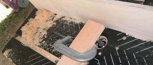 Using the router to make a lap joint
