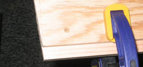 Predrilling holes for frame