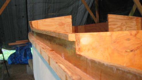 The completed portside cockpit coaming