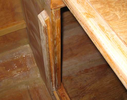 Inside view of the left slot