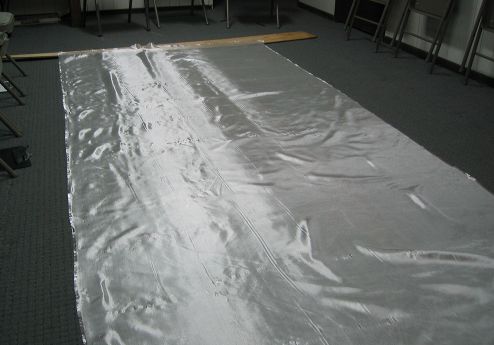 The fiberglass cloth came in a big wide roll
