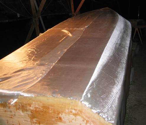 The cloth was to be laid out in three sections
