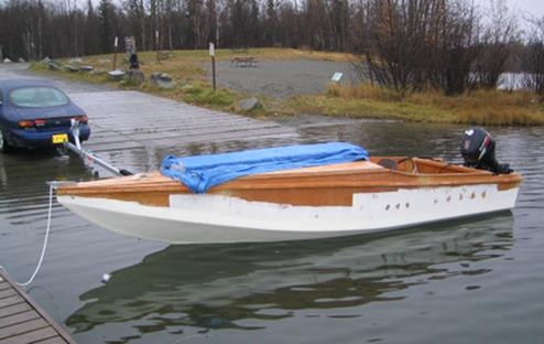 Floating high and even at dock, Finger Lake, AK