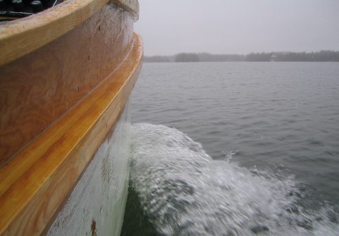 Heading back to Finger Lake dock