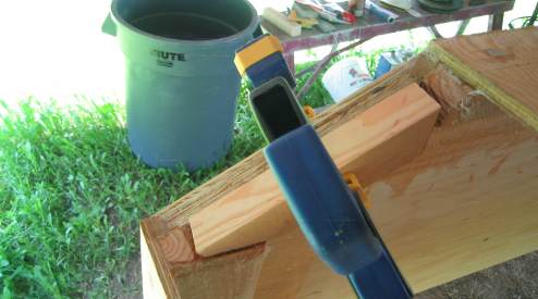 Transom frame for bilge inside view