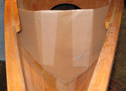 The form is covered with wax paper