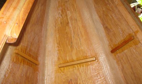 I epoxied and filleted four mounting blocks