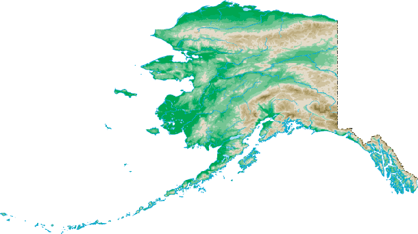 Map of alaska