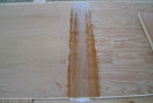 Second bi-axial tape being applied