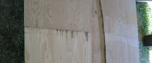 This time the epoxy glued the side to the table without the wax paper