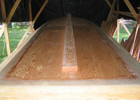 Set the keel 12-inches ahead of the stern