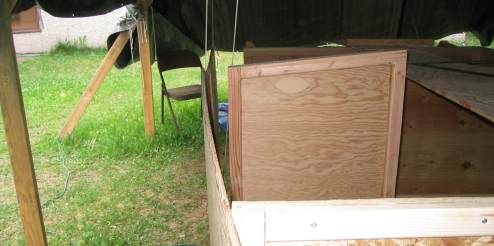 Right side loosened to allow space to epoxy