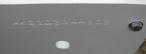 The HIN is cleaned up and painted over