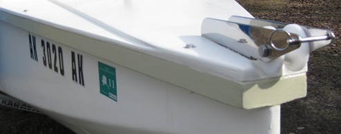 I cut the rub rails flush with the bow