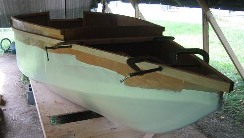 You can see how easily the 3/4-inch thickness bends to the shape of the hull