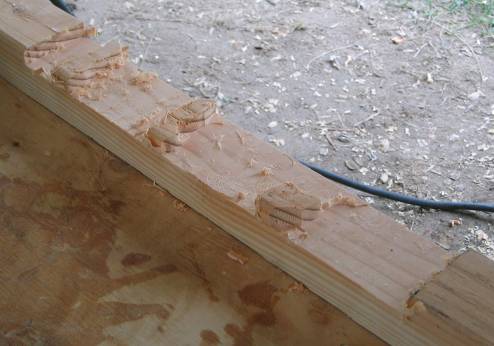 I am hand routing the notch out of the second stiffener