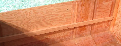 You can see how the notched port-side stiffener fits around the butt plate