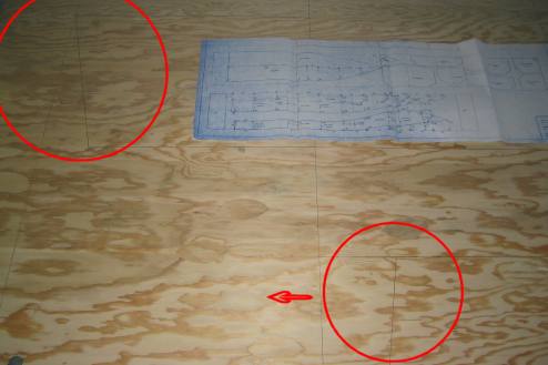 Starboard stern bilge panel drawn 2 feet short