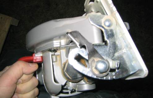 Setting bevel on Skill saw to 18 degrees