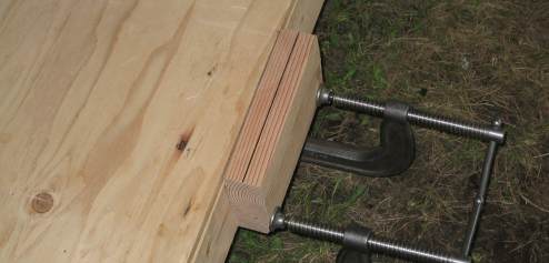 Clamping stem to be to building table