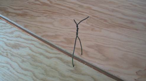Twist the wire ends together