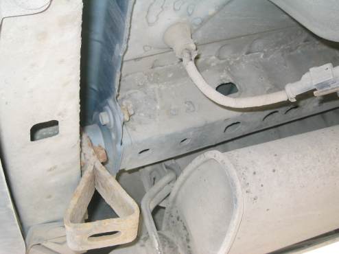 Where the left side of the trailer hitch goes