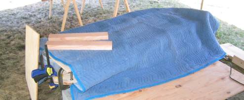 Blanket with heater under