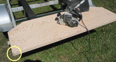 Three pieces transom laminated together