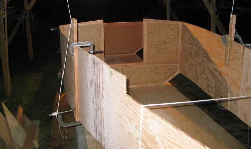 Pulling the sides in to attach Temporary Form 8